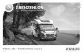 GRENZENLOS - KNAUS...Fiat Ducato 4.000 kg; 2,3 l 180 Multijet mit Start-Stop-System inkl. smarter Lichtmaschine; Frontantrieb, 6-Gang-Schaltgetriebe; Euro 6d-Temp (130 kW/177 PS) 40