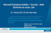 Microsoft Enterprise Mobility + Security - Mehr Sicherheit ... · Enterprise-grade visibility, control, and protection for your cloud applications Microsoft Advanced Protection from