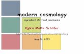 modern cosmology - ingredient 2: fluid mechanics inflation randomprocesses CMB secondaryanisotropies