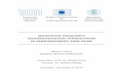 MICROWAVE FREQUENCY MAGNETOACOUSTIC INTERACTIONS IN ...Clemens… · MICROWAVE FREQUENCY MAGNETOACOUSTIC INTERACTIONS IN FERROMAGNETIC THIN FILMS Master’s thesis Matthias Clemens