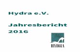 Hydra e.V. · Hydra-Jahresbericht 2016 2016 Jahresbericht von Hydra e.V. Das Jahr 2016 erforderte Unmengen an Anstrengung, um der Einführung des sogenannten „Prostutiertenschutzgesetzes“