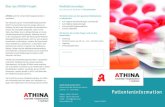 Über das ATHINA Projekt Medikationsanalyse · Über das ATHINA Projekt Wir bieten Ihnen an, Ihre gesamten Medikamente zu überprüfen: • Auf mögliche Wechselwirkungen untereinander