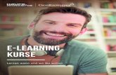 e-Learning Kurse€¦ · b er eits mehrfach für ihr e-Lear-h n, ict ee ze gst uoba Ae-gngn i n zuletzt 2016 von focus money als Top e-Learning-Anbieter. Alle e-Learning-Kurse bieten