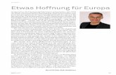 EDITORIAL Etwas Hoffnung für Europa - BuB · 2017-12-22 · sor Christian Pfeiffer zum Motto »Liebe statt Hiebe«. Er brachte Beispiele von der positiven Wirkung des Lesens für