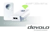 installposter 1200+WiFiac 148x105 0914 SK 09...Plug the dLAN® 1200+ adapter into the power socket and connect it to router with the LAN cable included. Premiers pas: Insérez l‘adaptateur