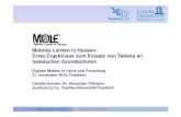 MOLE – Mobiles Lernen in Hessen: Erste Ergebnisse zum ... · PDF file Mobiles Lernen in Hessen: Erste Ergebnisse zum Einsatz von Tablets an hessischen Grundschulen Digitale Medien
