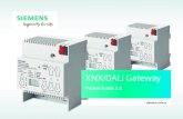 KNX/DALI Gateway... · 2020-02-18 · Dieser Pocket Guide erleichtert Ihnen die Planung, Installation, Inbetriebnahme und Diagnose ... DALI Kanäle 1 (64 EVG) 2 (128 EVG) Gruppen-/Broadcaststeuerung