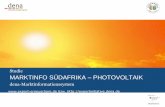 Studie MARKTINFO SÜDAFRIKA PHOTOVOLTAIK€¦ · Anstieg des Stromverbrauchs (2012 - 2022) 4 % p. a. Durchschnittliche Sonneneinstrahlung (pro Jahr) 2.100 kWh/m²a BASISDATEN 4 Detaillierte