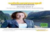 16-189-SalzAK Umschlag-2016-17 - Salzkammergut · Tourismusregion Salzkammergut in Kooperation mit WIFI Oberösterreich. 2016/2017 Vorsprung und Erfolg durch Weiterbildung Ausseerland