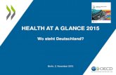 HEALTH AT A GLANCE 2015 - OECD...Germany Source: Health at a Glance 2015 Verstärkter Gebrauch von Generika hat Arzneimittelkosten gebremst… Share of generics in the total pharmaceutical