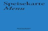 Speisekarte Menu - Restaurant im Hamburger Bahnhof | Home › content › home › ... · 2019-08-16 · Wiener Schnitzel Petersilienkartoffeln, Bratkartoffeln oder KartoffelGurkensalat,