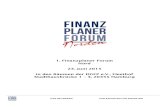 1. Finanzplaner Forum Nord 23. Juni 2015 in den Räumen der ... · Rechtsanwaltsgesellschaft mbH, einer Rechtsanwaltskanzlei für Erbrecht und Testamentsvollstreckungen, die sich