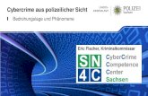 Cybercrime aus polizeilicher Sicht - Sachsen · Cybercrime Competence Center Sachsen –SN4C Gegründet 2014 Aktuell ca. 90 Spezialisten IT-Analysten IT-Ermittler IT-Forensiker. Aktuelle