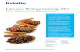 Schweizer Weihnachtsstudie 2013 Der informierte Konsument · Wir freuen uns, Ihnen die jährliche Deloitte Weihnachtsstudie vorzustellen, die europäische Konsumenten zu ihrem Ausgabeverhalten