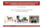 Jan Sohnsmeyer Institut für Sport und Sportwissenschaft … · 2019-05-23 · Exergames? 2.Können Exergames die körperliche Aktivität erhöhen? 3.Lassen sich Effekte von Exergames