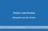 Testen und Docker - Gesellschaft für Informatik · 2018-04-26 · Testen und Docker Beispiele aus der Praxis Dehla Sokenou. ... • Docker als Jenkins-Slaves • Aufruf von Dockerkommandosim