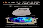 10 IN 1 MULTI-COOKER 10 IN 1-MULTIKOCHER - oeko-shopping.de€¦ · l Never leave the lid on the cooker after it switches off, whether with food in it or with water in it. If you
