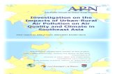 Investigation on the Impacts of Urban-Rural Air Pollution on Air … · 2018-11-19 · concentration was Ca (2 µg/m 3) that may be a result of contributions from road dust and construction