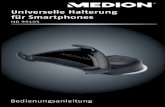 Universelle Halterung für Smartphonesdownload2.medion.com/downloads/anleitungen/bda_md99105_de-a… · um Gefährdungen zu ver-meiden. Reinigen Sie die Scheibe gründlich mit einem