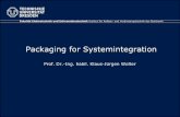 Packaging for Systemintegration - TU Dresden › etit › ... › dokumente › NanoZEIT › ... · Fakultät Elektrotechnik und Informationstechnik Institut für Aufbau- und Verbindungstechnik