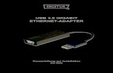 USB 3.0 GIGABIT ETHERNET-ADAPTER · 2017-09-24 · USB 3.0 GIGABIT ETHERNET-ADAPTER Kurzanleitung zur Installation DN-3023 . INSTALLATION DER SOFTWARE Windows 1. Bitte legen Sie die
