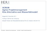 SCRUM Agiles Projektmanagement Eine Alternative zum ... · PDF file WI Master –Referent Enver Bastanoglu SCRUM –Agiles Projektmanagement SCRUM Agiles Projektmanagement Eine Alternative
