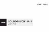 SOUNDTOUCH SA-5 › Bose › 787178qsgstsa5ml.1693924165.pdf · the L –negative terminal. 2. Insert the right speaker’s marked wire into the + R positive terminal and the plain