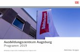 Ausbildungszentrum Augsburg - Programm 2017/18 · DB Bahnbau Gruppe GmbH | Ausbildungszentrum Programm 2019 Haltestelle Kriegshaber Der einfache Weg zum ABZ Mit der Bahn ankommend