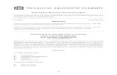 Amtliche Bekanntmachungen - TU Chemnitz · 2016-09-16 · (2) Tutorien zur Unterstützung der Studierenden, insbesondere für Studienanfänger, sind in den Modulbeschreibungen geregelt.