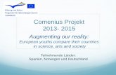 Proyecto Comenius 2013- 2015 - Gymnasium Farmsen · 2017-08-27 · Comenius AG Anforderungen / Tätigkeiten regelmäßige Treffen in etwa 3-4 wöchigen Abständen regelmäßige und