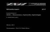 WHH – Wasserbau, Hydraulik, Hydrologie...Im Eigenverlag der Versuchsanstalt für Wasserbau, Hydrologie und Glaziologie ETH Zürich CH-8092 Zürich Tel.: +41 - 44 - 632 4091 Fax: