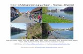 Zufallswanderung Marthalen – Rheinau – Rheinfall 19.04 · 2019-04-22 · LINKS: Weitere, schöne Fotos im Album von Nicolas und von Claudia ein lustig gemachtes Youtube-Video