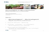 „Nachhaltigkeit“ - Nachhaltigkeit? - Bionet · 2018-03-14 · Forschungsinstitut für biologischen Landbau FiBL info.oesterreich@fibl.org, Nachhaltigkeit im (Bio-) Gemüsebau