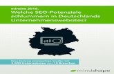 mIndex 2016 - SEO-Studie zu deutschen Unternehmenswebsites · SEO-Techniken von den untersuchten Unternehmen nicht genutzt. Dass Content das A und O in Bezug auf die Suchmaschinenoptimierung