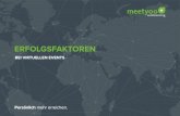 ERFOLGSFAKTOREN - meetyoo conferencing GmbH · 2016-11-01 · 1 meetffiyoo Whitepaper: Erfolgsfaktoren bei virtuellen Events. Das Hauptziel jedes virtuellen Events ist die Vermittlung
