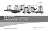 Baureihen DOC - DIWA - DOMO DOMO GRI - DN - DL · BEISPIEL DOC 7VX/A Elektropumpe Baureihe DOC 7, 50 Hz Vortex-Laufrad, Wechselstrom, Version /A. VX SG T 1 - Pumpentyp 2 - Artikelnummer