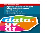 Open Goverment Data-Screening im Bund · 2017-12-01 · kostenlos der Allgemeinheit zur Verfügung gestellt werden. 1. Das Arbeitsprogramm der Bundesregierung 2017/2018 enthält im