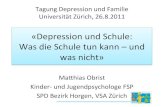 «DepressionundSchule:* Was*die*Schule*tun*kann*–und* was ...ffffffff-c0... · Korrelationen zwischen Schule und dem Ausmass einer Depression bei Schülern. - Nevermann, C. & Reicher,