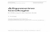 Allgemeine Geologie - uni-mainz.de · 2007-10-26 · Mittelkörnige klastische Sedimente und Sedimentgesteine: Sand und Sandsteine 188 ... Metamorphe Fazies 218 Kontaktmetamorphe