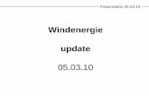 Präsentation 05.03 - · PDF file Präsentation 05.03.10 E-ship 1. Status Windenergie Deutschland. Präsentation 05.03.10. Präsentation 05.03.10. Präsentation 05.03.10 Regionale