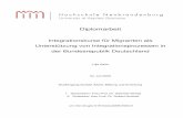 Diplomarbeit - hs-nb.de€¦ · Diplomarbeit Integrationskurse für Migranten als Unterstützung von Integrationsprozessen in der Bundesrepublik Deutschland Lilja Geist 24. Juli 2009