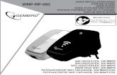 QUICK INSTALLATION GUIDE WNP-RP-002 KURZANLEITUNG ... Gembird WiFi rep… · • Botón WPS para una configuración de seguridad WPS sencilla • También se puede utilizar como un