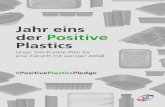 Jahr eins der Positive Plastics€¦ · Positive Plastics Pledge ist ein Vier-Punkte-Plan, der den Gedanken der Kreislaufwirtschaft in die Tat umsetzt. Es deckt alle wichtigen Schritte
