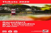 Tickets 2020 - VBN€¦ · 4er-Ticket 3,60 (gesamt) 0,90 (je Abschnitt) EinzelTicket Kinder 1,30 EinzelTicket Erwachsene 2,60 4er-Ticket 8,80 (gesamt) 2,20 (je Abschnitt) 7-TageTicket