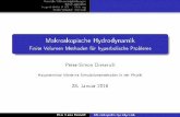 Makroskopische Hydrodynamik - Finite Volumen Methoden für ...icp/mediawiki/images/archive/b/b… · Dies ist mit dem Reynolds'schem ranspTortsatz äquivalent zu Z t @ˆ @t dx+ Z