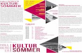 BERG SOMMER ER - Merkur.de€¦ · HALLBERGER KULTUR-SOMMER Von 20. Juni bis 31. Juli verwandelt sich die Gemeinde Hall-bergmoos in eine große Kulturarena. Ein attraktives Pro-
