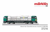 Modell der Diesellokomotive Vossloh G 2000 BB 37216€¦ · Einzelne Protokolle können über den Parameter CV 50 deaktiviert werden. 5 Schaltbare Funktionen 6021 MS I 1 MS II CS