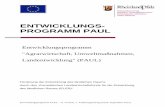 ENTWICKLUNGS- PROGRAMM PAUL · LER _____ 10- 12 . Entwicklungsprogramm PAUL - 8. Version_7. Änderungsantrag (Stand: September 2015) 10.3.3 Zwischen dem EFRE-Ziel „Europäische