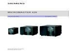 420 PLi de 1003 - Siemens Parameter Ausgabe 10/03 MICROMASTER 420 Parameterliste 4 6SE6400-5BA00-0AP0