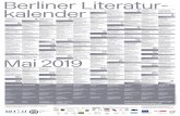 blk plakat mai - Berliner Literaturkalender · Präsentation der Shortlist mit der Jury des ILP. Moderation: Maria-Christina Piwowarski und Ludwig Lohmann Istituto Italiano di Cultura